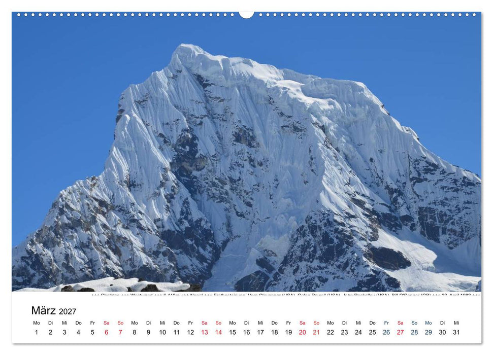 Solo Khumbu (CALVENDO Premium Wandkalender 2027)