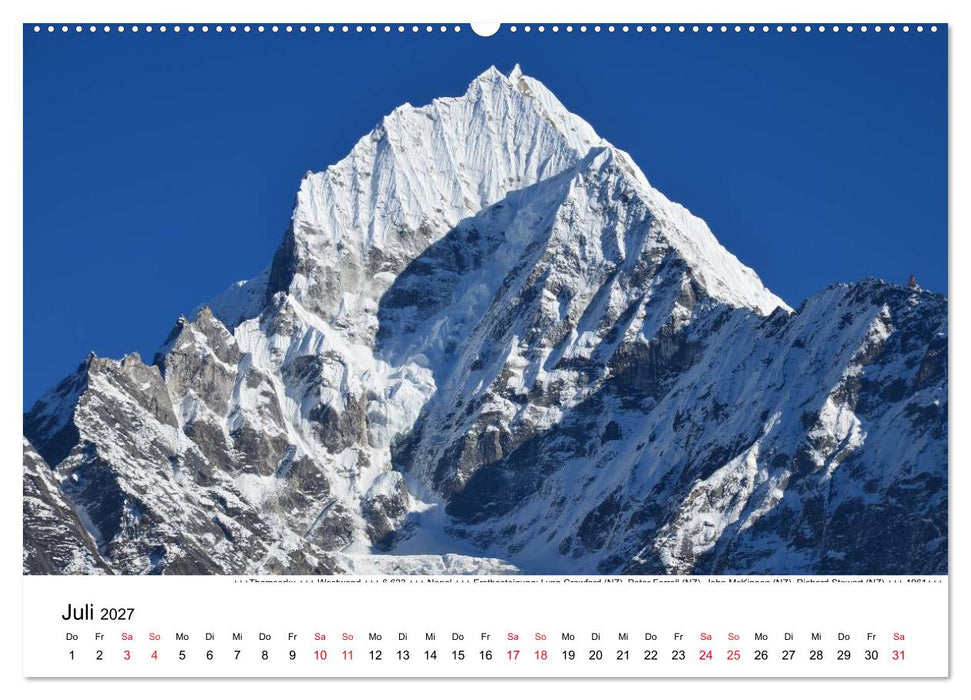 Solo Khumbu (CALVENDO Premium Wandkalender 2027)