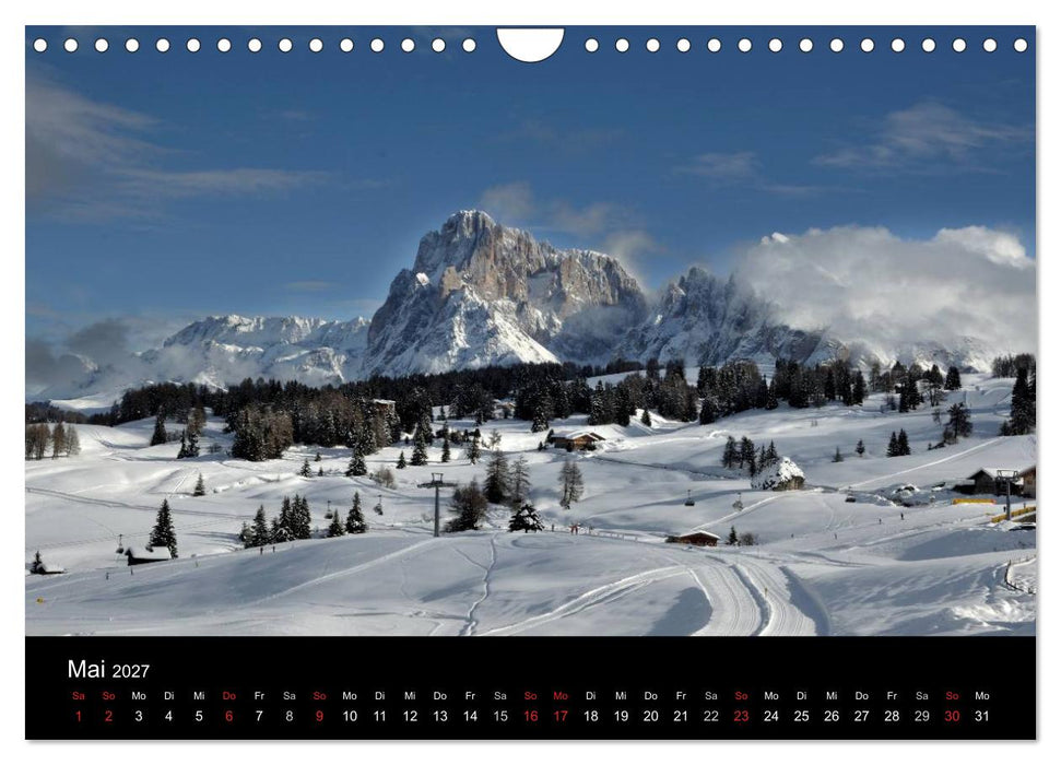 Die Seiser Alm im Winter (CALVENDO Wandkalender 2027)