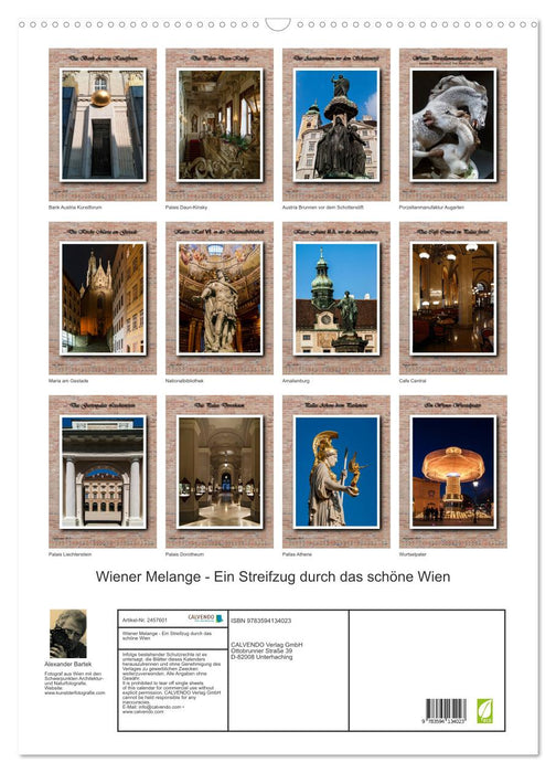 Wiener Melange - Ein Streifzug durch das schöne Wien (CALVENDO Wandkalender 2027)