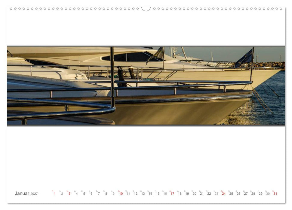 Emotionale Momente: Yachten - eleganter Luxus auf den Weltmeeren (CALVENDO Premium Wandkalender 2027)