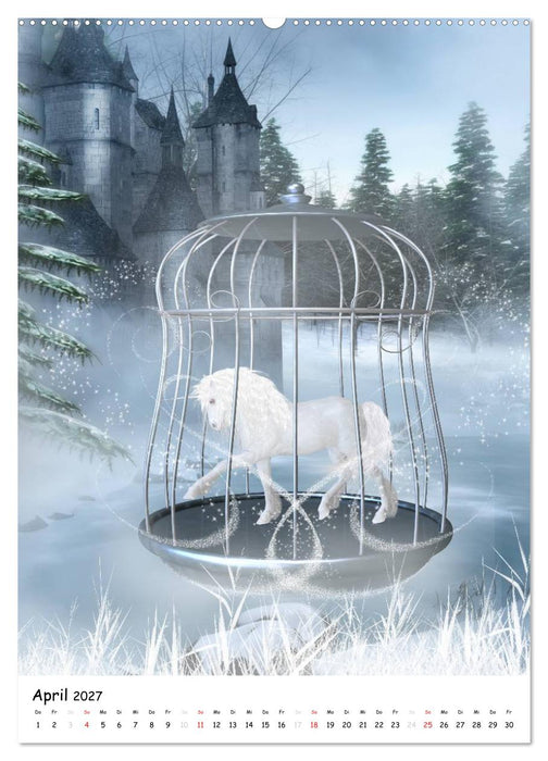Einhorn und Pegasus (CALVENDO Premium Wandkalender 2027)