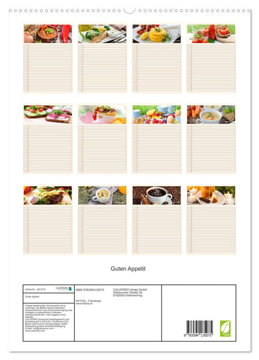 Guten Appetit (CALVENDO Premium Wandkalender 2027)