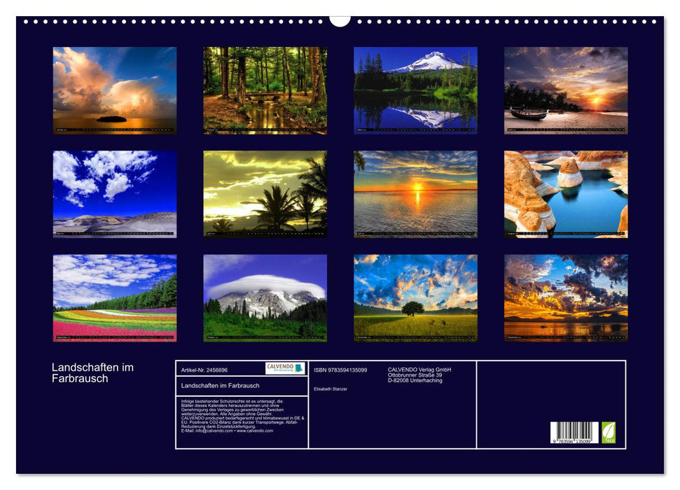 Landschaften im Farbrausch (CALVENDO Wandkalender 2027)