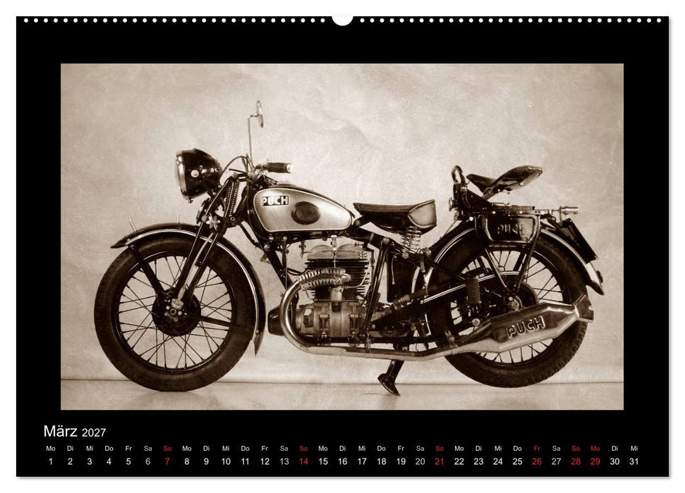 Motorrad Oldtimer aus Österreich (CALVENDO Wandkalender 2027)