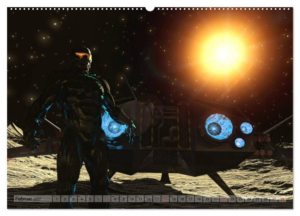 Zukunftswelten (Science Fiction) (CALVENDO Wandkalender 2027)
