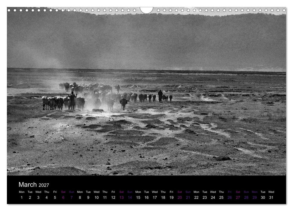 East Africa - Tanzania and Kenya / UK-Version (CALVENDO Monthly Calendar 2027)