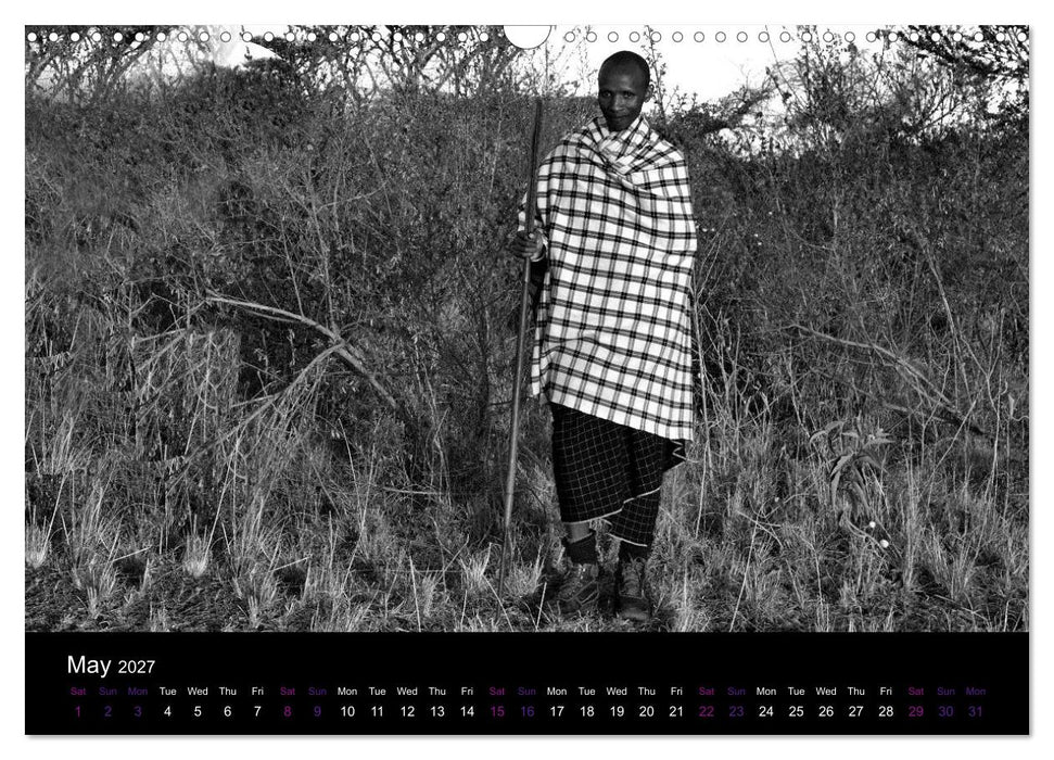 East Africa - Tanzania and Kenya / UK-Version (CALVENDO Monthly Calendar 2027)