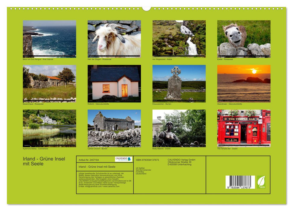 Irland - Grüne Insel mit Seele (CALVENDO Premium Wandkalender 2027)