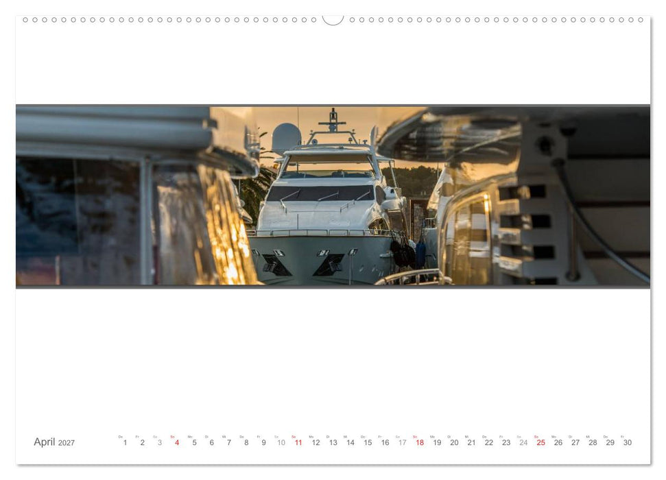 Emotionale Momente: Yachten - eleganter Luxus auf den Weltmeeren (CALVENDO Wandkalender 2027)
