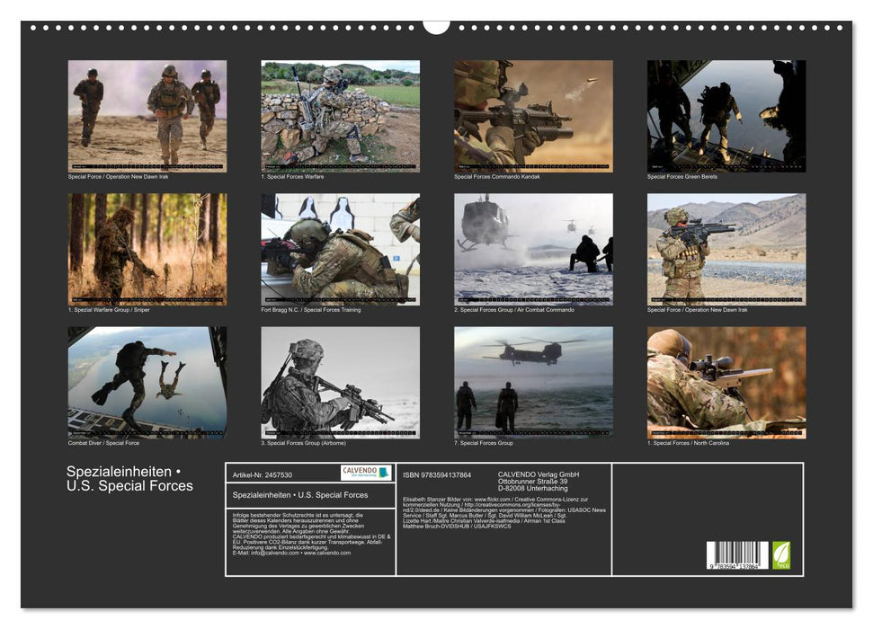 Spezialeinheiten • U.S. Special Forces (CALVENDO Wandkalender 2027)
