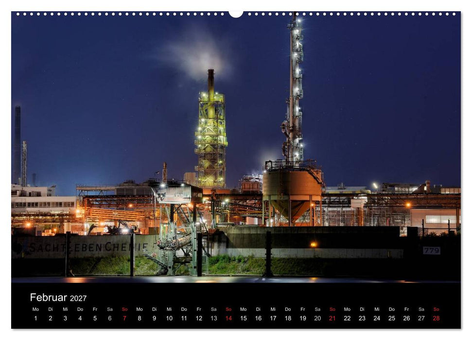Ruhrlights II - Nachtlichter des Ruhrgebietes (CALVENDO Premium Wandkalender 2027)