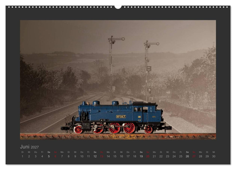 Dampflokomotiven in Spur N (CALVENDO Premium Wandkalender 2027)