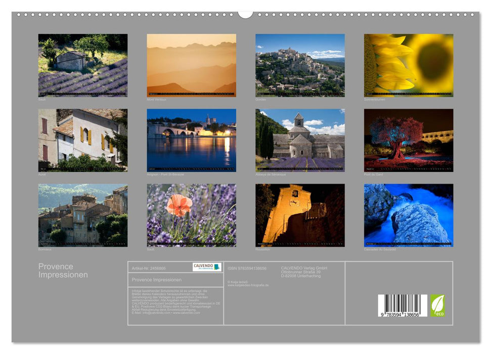 Provence Impressionen (CALVENDO Premium Wandkalender 2027)