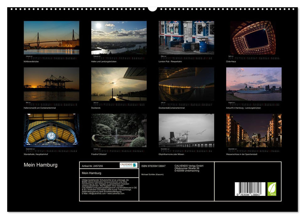 Mein Hamburg (CALVENDO Premium Wandkalender 2027)