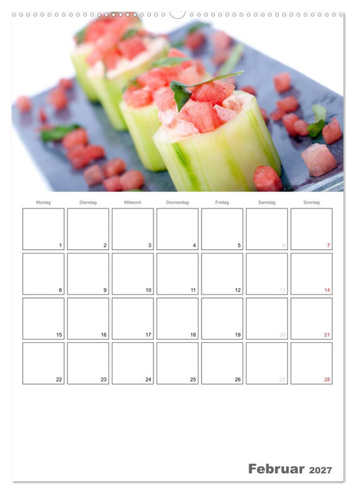 Frische Küche - Der hilfreiche Monatsplaner / Planer (CALVENDO Premium Wandkalender 2027)