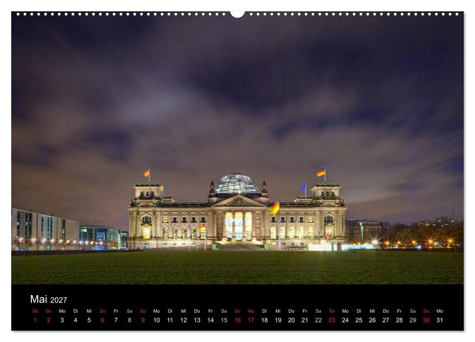 Europäische Städte bei Nacht (CALVENDO Premium Wandkalender 2027)