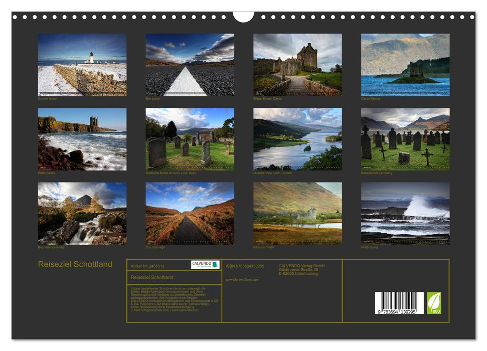 Reiseziel Schottland (CALVENDO Wandkalender 2027)