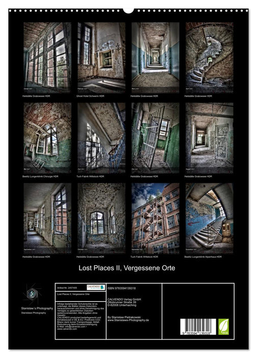 Lost Places II, Vergessene Orte (CALVENDO Premium Wandkalender 2027)
