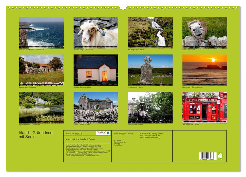 Irland - Grüne Insel mit Seele (CALVENDO Wandkalender 2027)