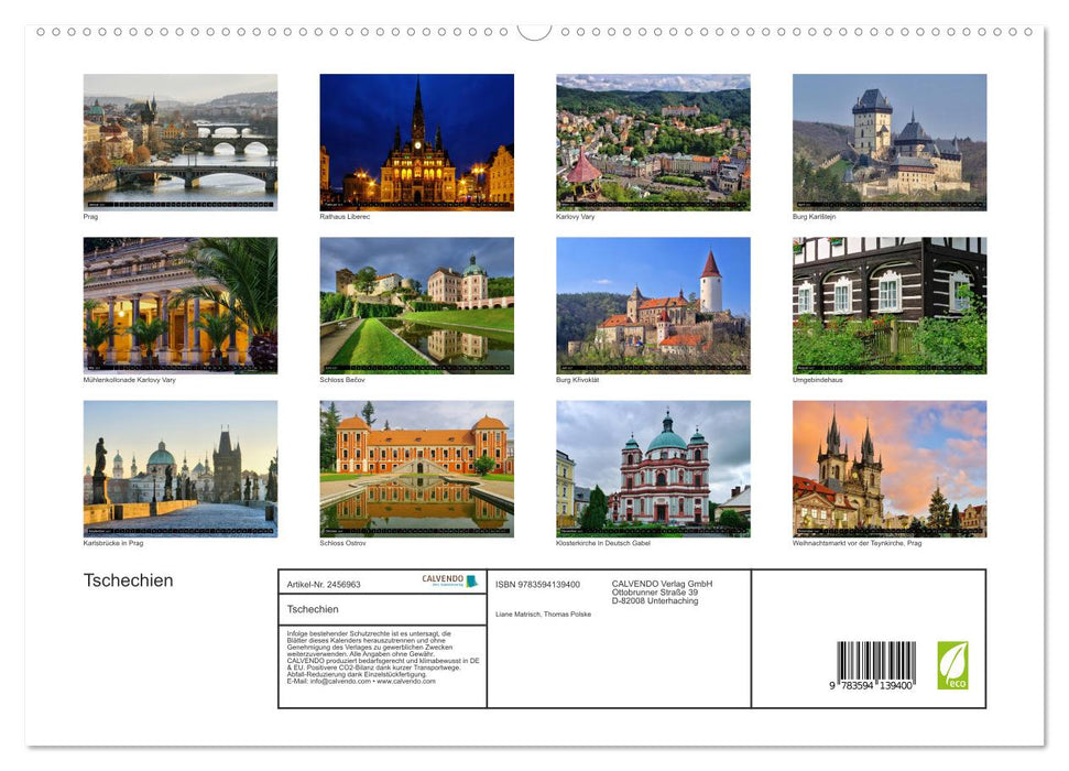 Tschechien (CALVENDO Premium Wandkalender 2027)