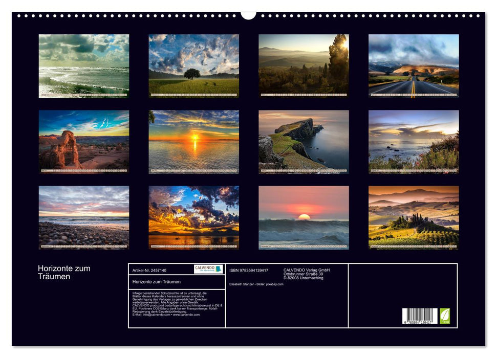Horizonte zum Träumen (CALVENDO Wandkalender 2027)
