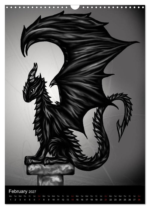 Dragons (CALVENDO Monthly Calendar 2027)