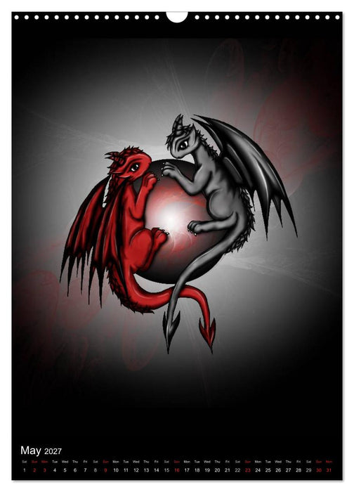 Dragons (CALVENDO Monthly Calendar 2027)