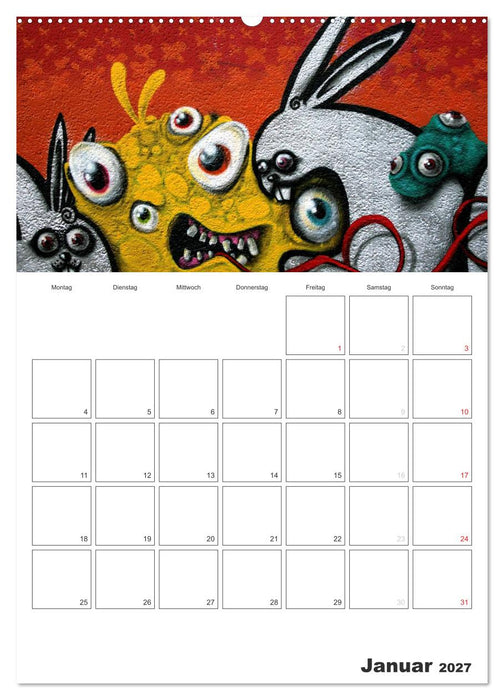 GRAFFITI 2027 / Planer (CALVENDO Premium Wandkalender 2027)