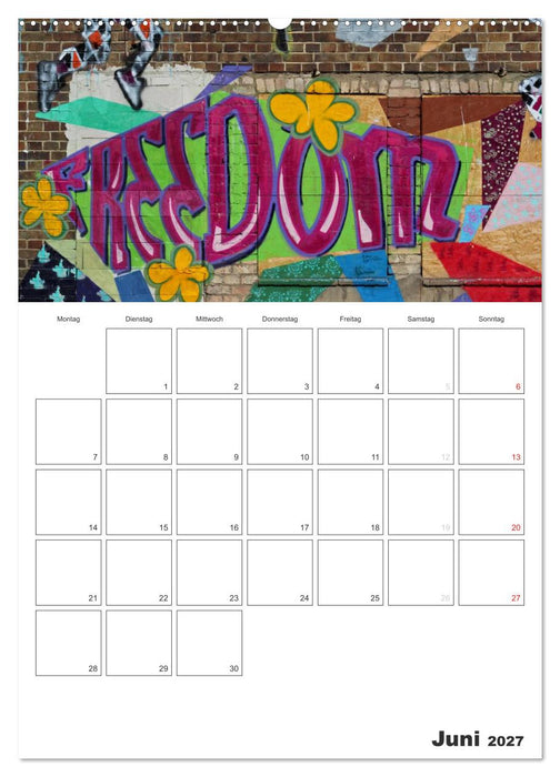 GRAFFITI 2027 / Planer (CALVENDO Premium Wandkalender 2027)