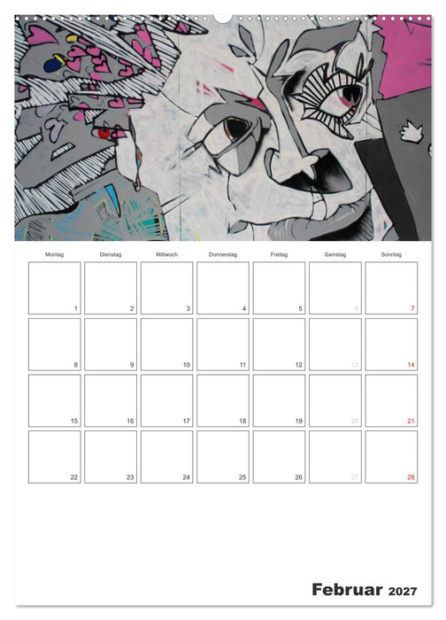 GRAFFITI 2027 / Planer (CALVENDO Wandkalender 2027)