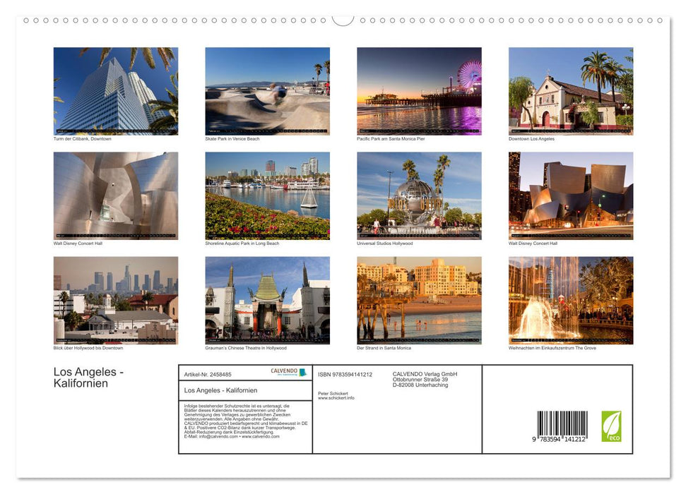Los Angeles - Kalifornien (CALVENDO Premium Wandkalender 2027)