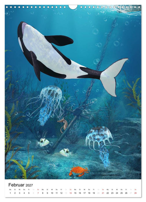 Fantasievolle Meerestiere (CALVENDO Wandkalender 2027)