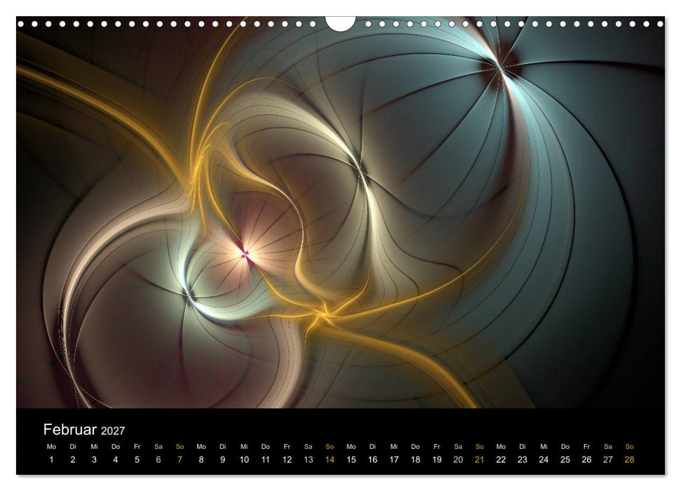 Exklusive Fraktalkunst / AT-Version (CALVENDO Wandkalender 2027)
