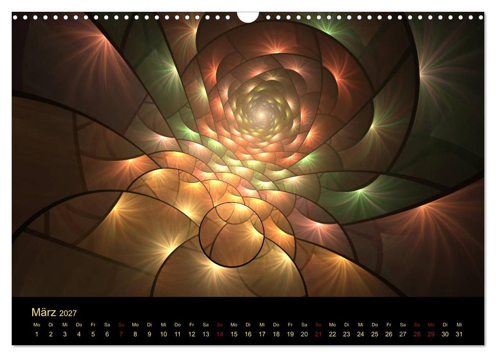 Exklusive Fraktalkunst / AT-Version (CALVENDO Wandkalender 2027)