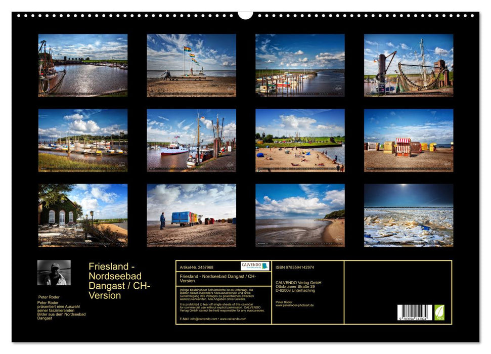 Friesland - Nordseebad Dangast / CH-Version (CALVENDO Wandkalender 2027)
