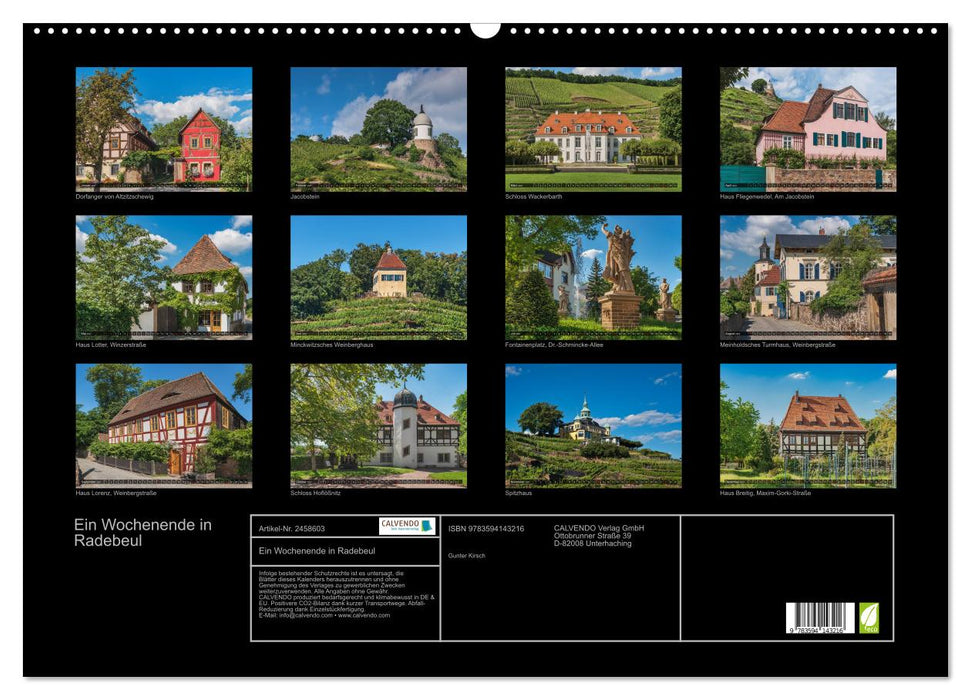 Ein Wochenende in Radebeul (CALVENDO Wandkalender 2027)