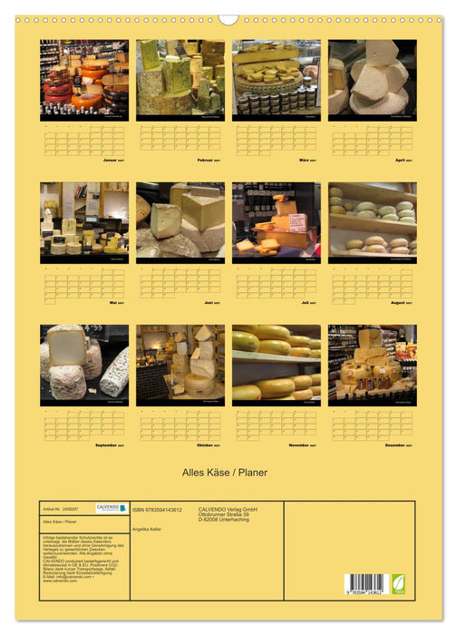 Alles Käse / Planer (CALVENDO Wandkalender 2027)