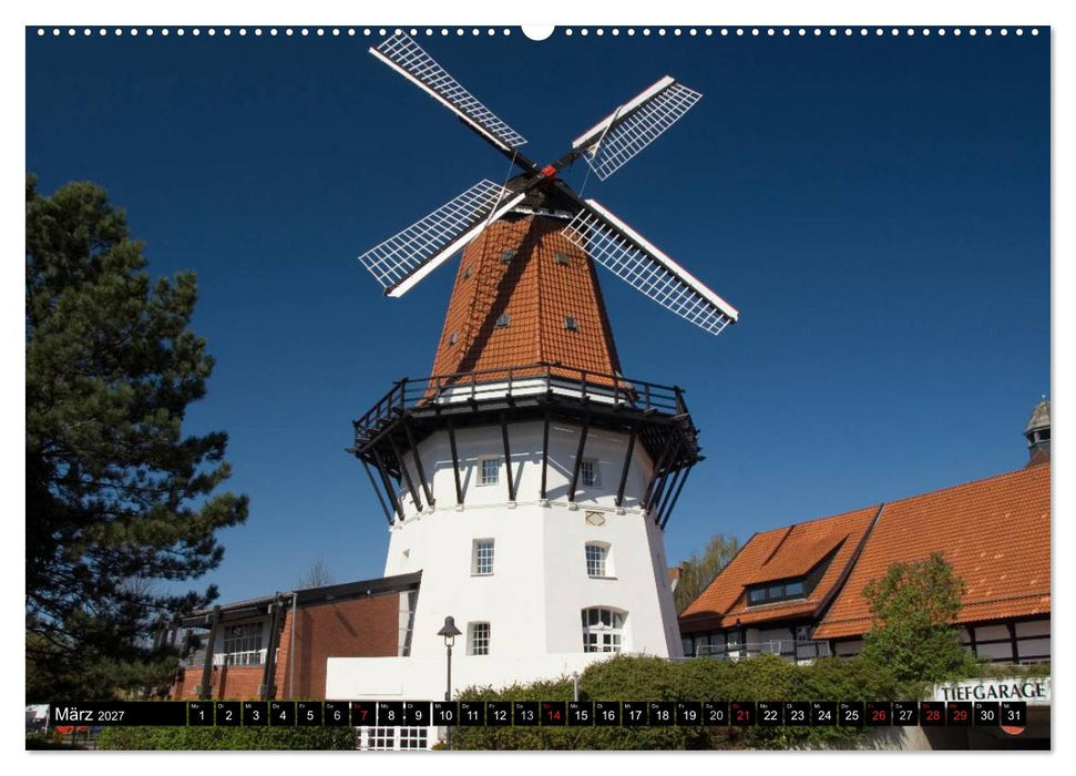 Windmühlen in Europa (CALVENDO Premium Wandkalender 2027)