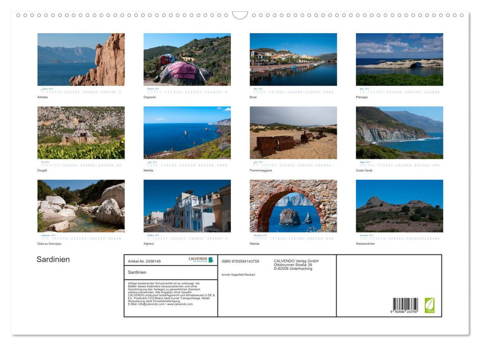 Sardinien (CALVENDO Wandkalender 2027)