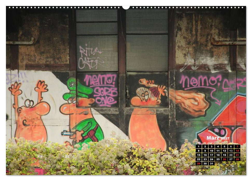 Street-Art 2027 / CH-Version (CALVENDO Premium Wandkalender 2027)