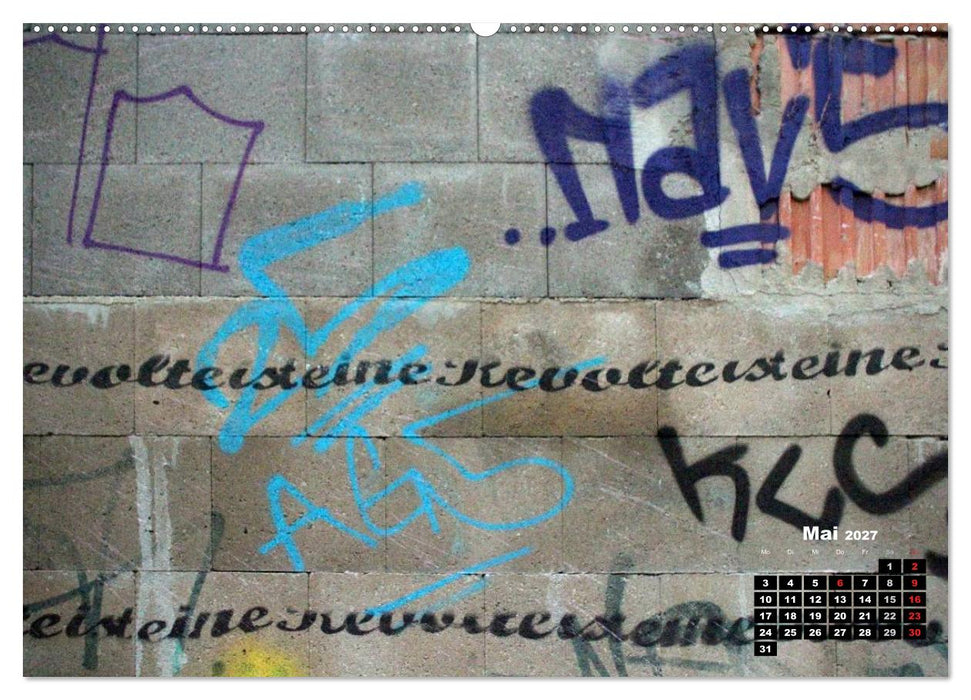 Street-Art 2027 / CH-Version (CALVENDO Premium Wandkalender 2027)