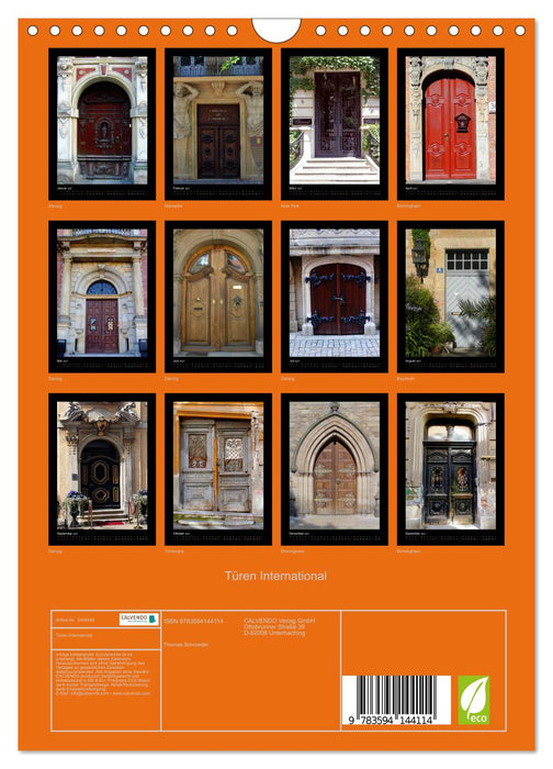 Türen International (CALVENDO Wandkalender 2027)