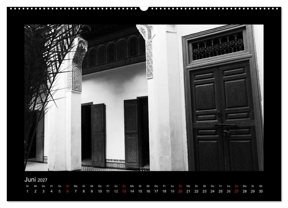 Marokko - Nostalgie in schwarz-weiss (CALVENDO Wandkalender 2027)