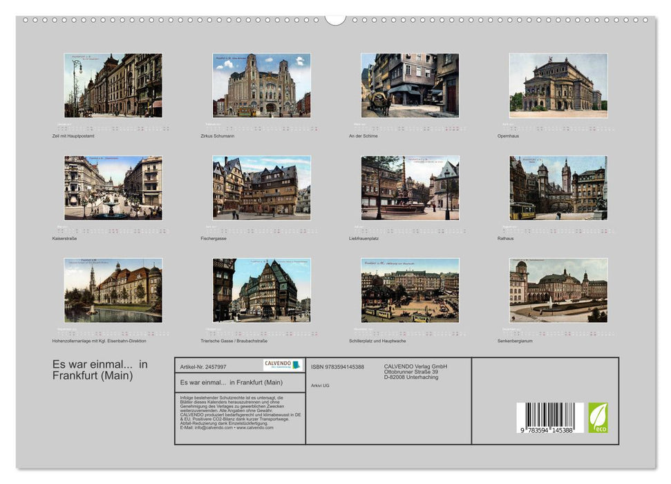 Es war einmal... in Frankfurt (Main) (CALVENDO Premium Wandkalender 2027)