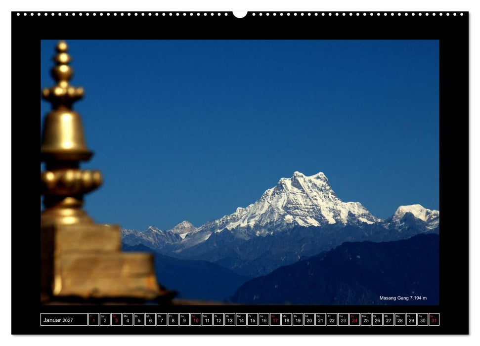 Bhutan Druk Yul 2027 (CALVENDO Wandkalender 2027)