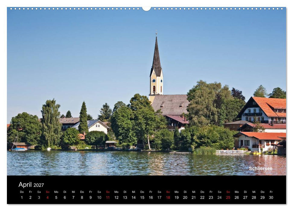 Oberbayerische Seen (CALVENDO Premium Wandkalender 2027)