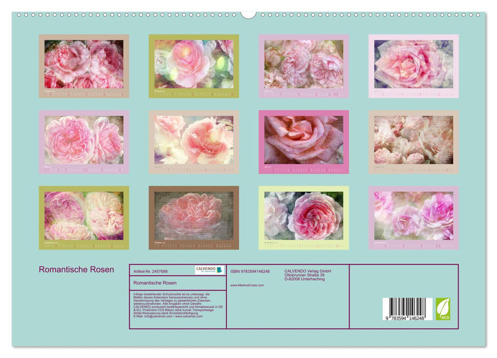 Romantische Rosen (CALVENDO Premium Wandkalender 2027)