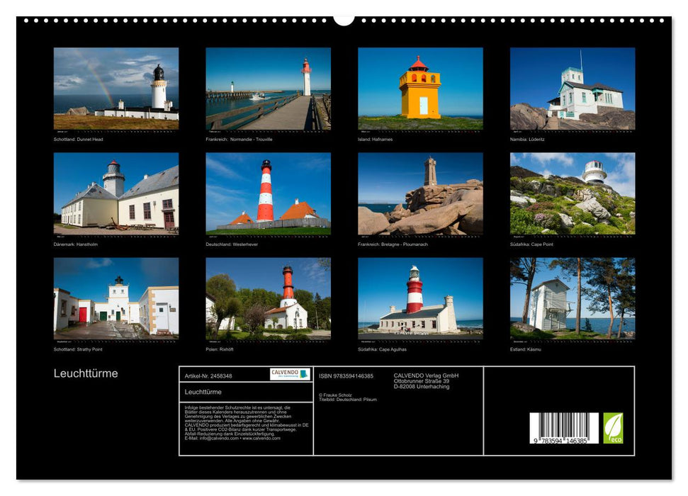 Leuchttürme (CALVENDO Premium Wandkalender 2027)