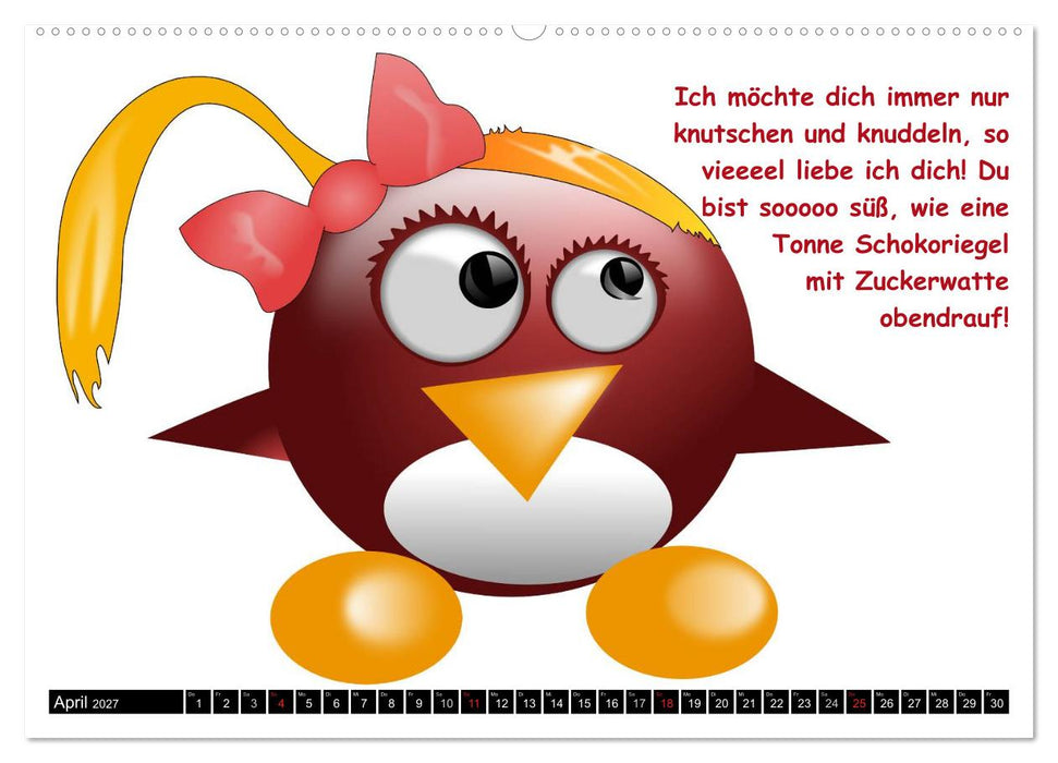 Pinguine im siebten Himmel! (CALVENDO Wandkalender 2027)